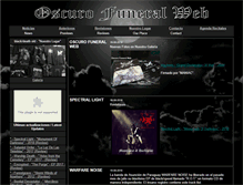 Tablet Screenshot of oscurofuneral.com.ar
